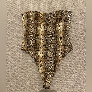 fashion nova snake bodysuit